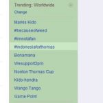 Thomas Cup dominasi Trending Twitter